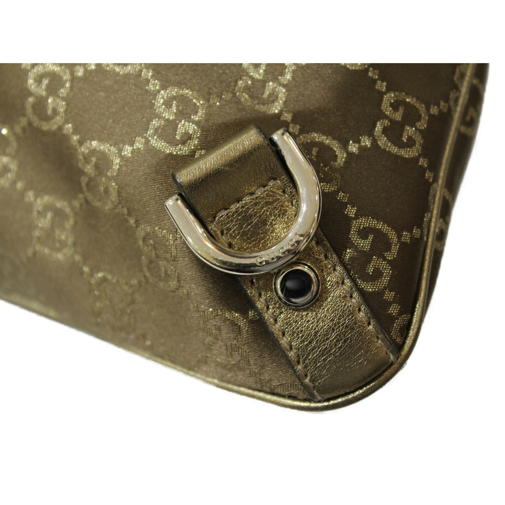 Gucci GG Bag Crossbody Messenger Gold Canvas Shoulder - Picture 5 of 7
